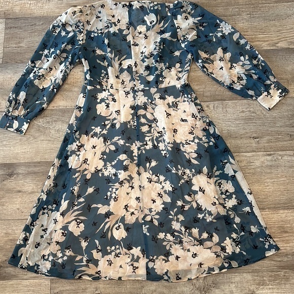 ZARA Floral Print Dress - Picture 6 of 16